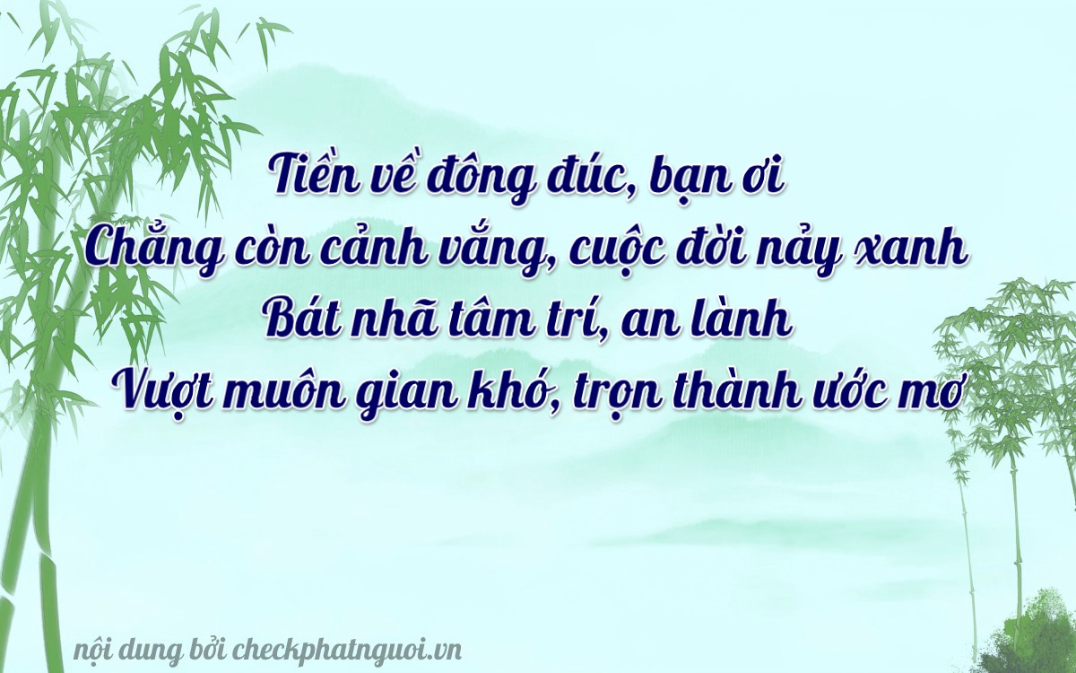Bài thơ ý nghĩa cho <b>biển số 69B1-62580</b> tại website checkphatnguoi.vn