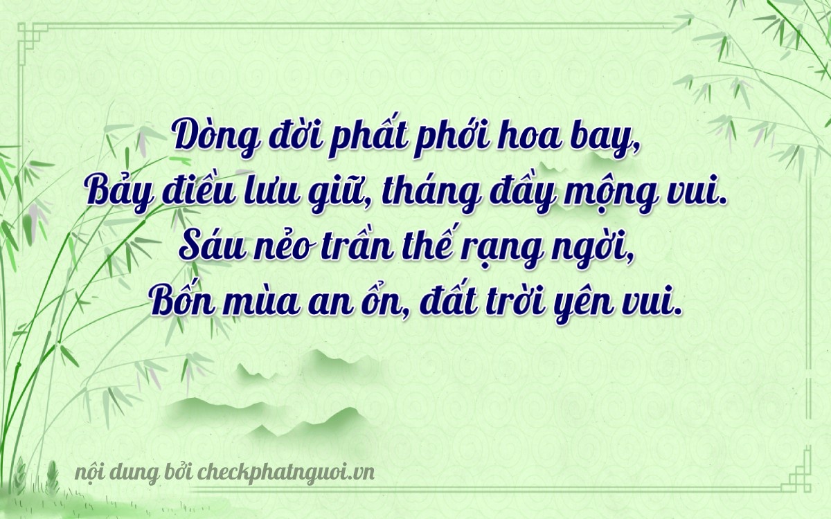 Bài thơ ý nghĩa cho <b>biển số 69B1-77647</b> tại website checkphatnguoi.vn