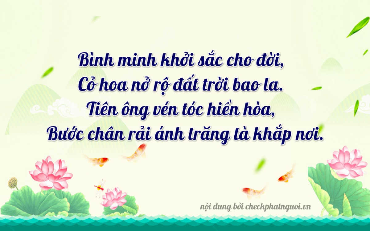 Bài thơ ý nghĩa cho <b>biển số 69C-07000</b> tại website checkphatnguoi.vn