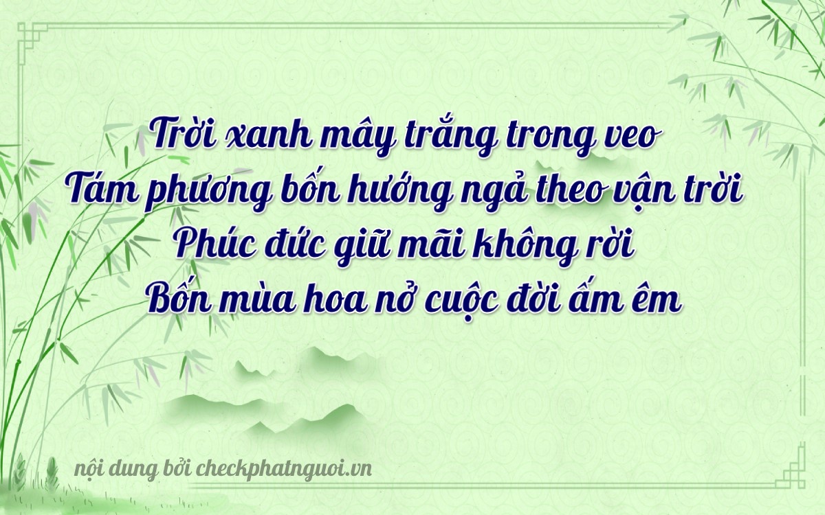 Bài thơ ý nghĩa cho <b>biển số 69C-08304</b> tại website checkphatnguoi.vn