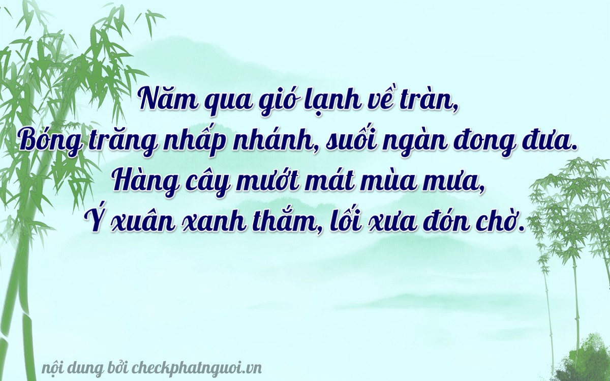 Bài thơ ý nghĩa cho <b>biển số 69C1-38179</b> tại website checkphatnguoi.vn