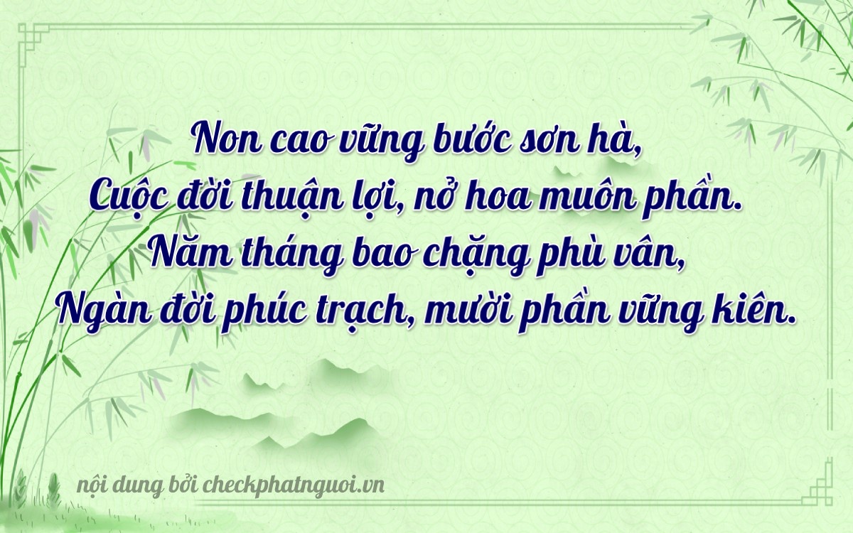 Bài thơ ý nghĩa cho <b>biển số 69E1-50146</b> tại website checkphatnguoi.vn