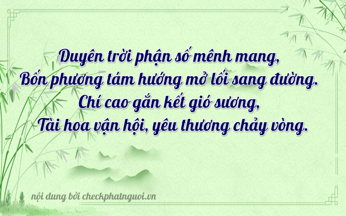Bài thơ ý nghĩa cho <b>biển số 69E1-62054</b> tại website checkphatnguoi.vn