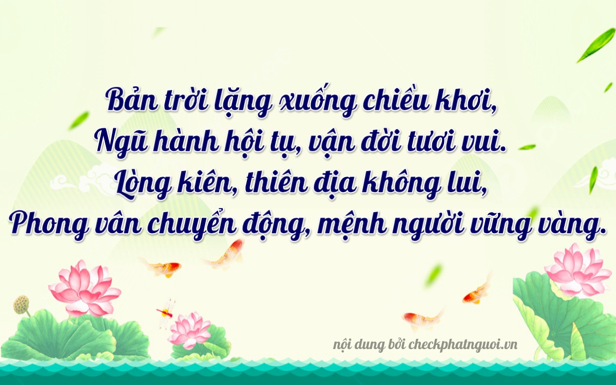 Bài thơ ý nghĩa cho <b>biển số 69F1-40525</b> tại website checkphatnguoi.vn