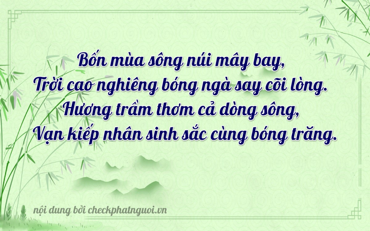 Bài thơ ý nghĩa cho <b>biển số 69F1-47649</b> tại website checkphatnguoi.vn