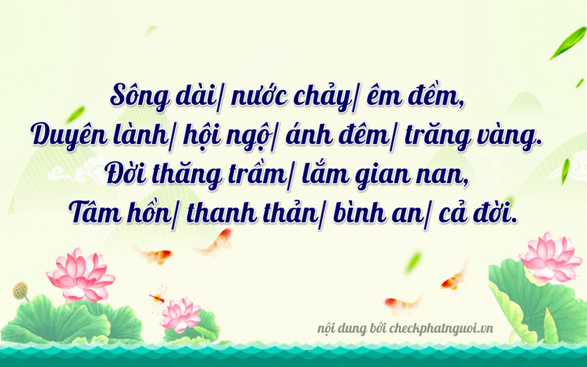 Bài thơ ý nghĩa cho <b>biển số 69F1-80944</b> tại website checkphatnguoi.vn