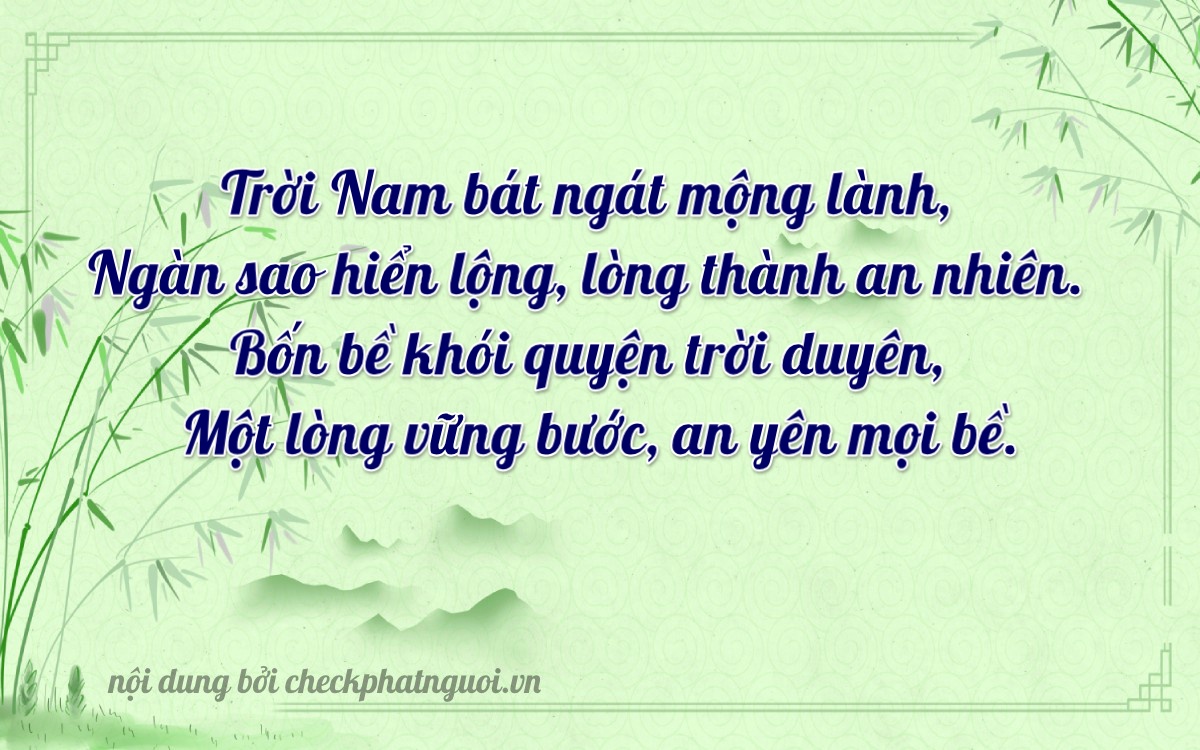 Bài thơ ý nghĩa cho <b>biển số 69F1-81001</b> tại website checkphatnguoi.vn