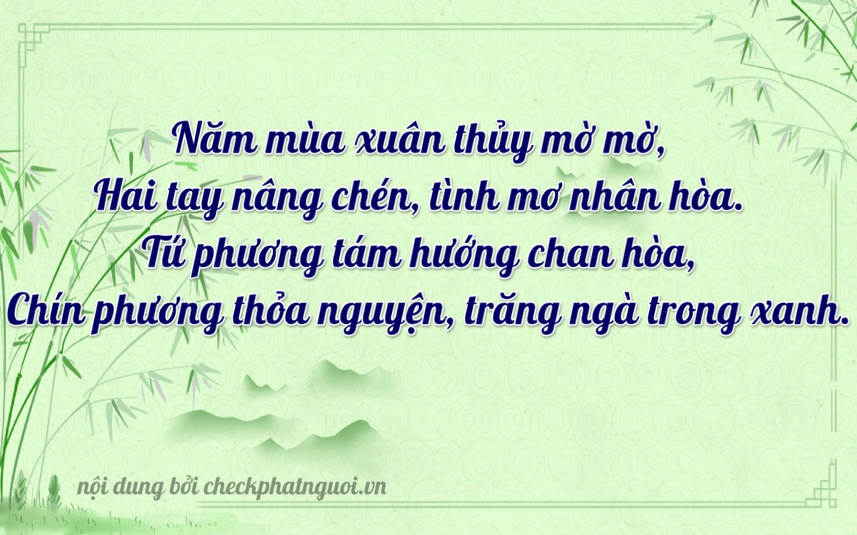 Bài thơ ý nghĩa cho <b>biển số 69F-59249</b> tại website checkphatnguoi.vn