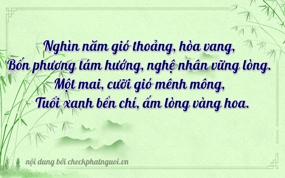 Bài thơ ý nghĩa cho <b>biển số 69H1-41883</b> tại website checkphatnguoi.vn