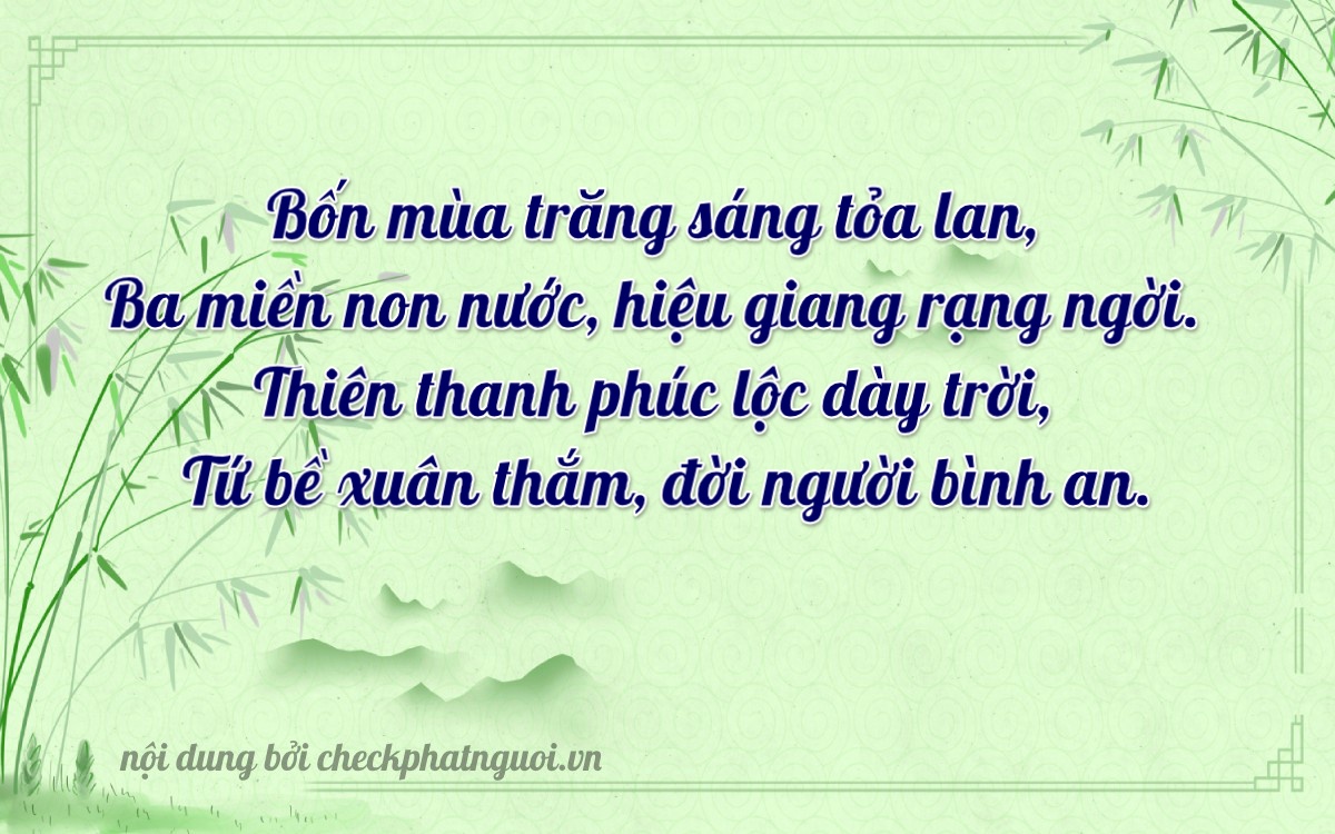 Bài thơ ý nghĩa cho <b>biển số 69H1-43304</b> tại website checkphatnguoi.vn