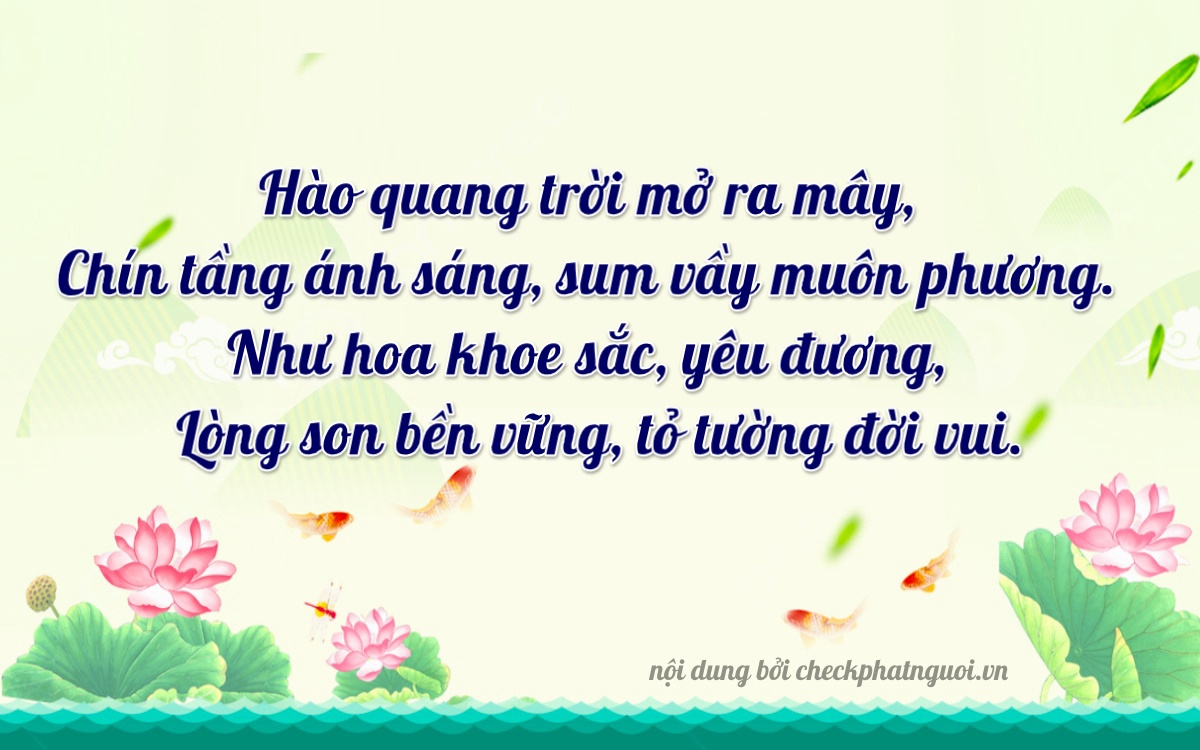 Bài thơ ý nghĩa cho <b>biển số 69K-11777</b> tại website checkphatnguoi.vn