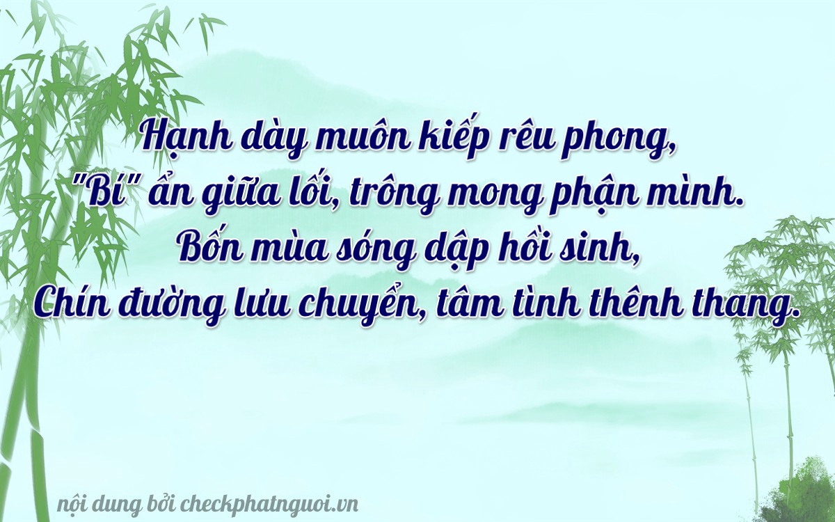 Bài thơ ý nghĩa cho <b>biển số 69K1-20029</b> tại website checkphatnguoi.vn