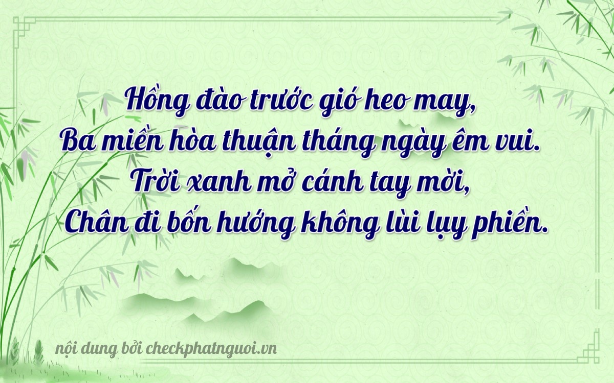 Bài thơ ý nghĩa cho <b>biển số 69K1-34377</b> tại website checkphatnguoi.vn
