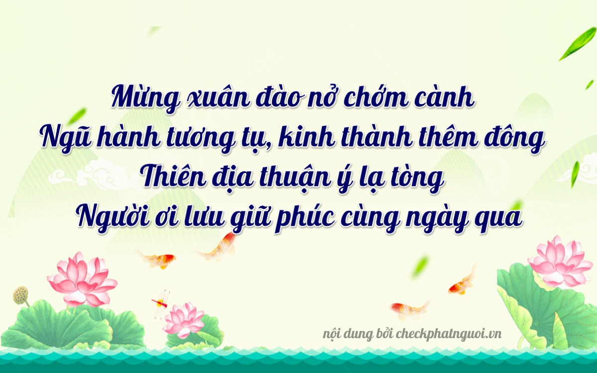 Bài thơ ý nghĩa cho <b>biển số 69K1-42210</b> tại website checkphatnguoi.vn