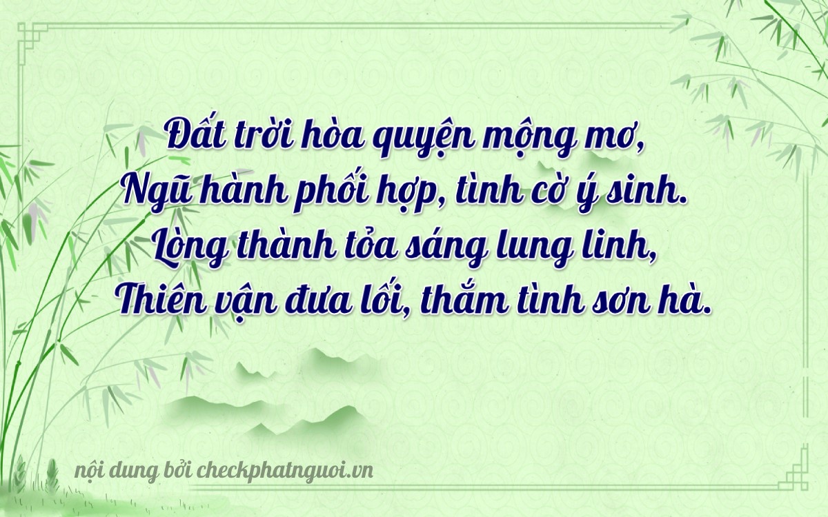 Bài thơ ý nghĩa cho <b>biển số 69K-63737</b> tại website checkphatnguoi.vn