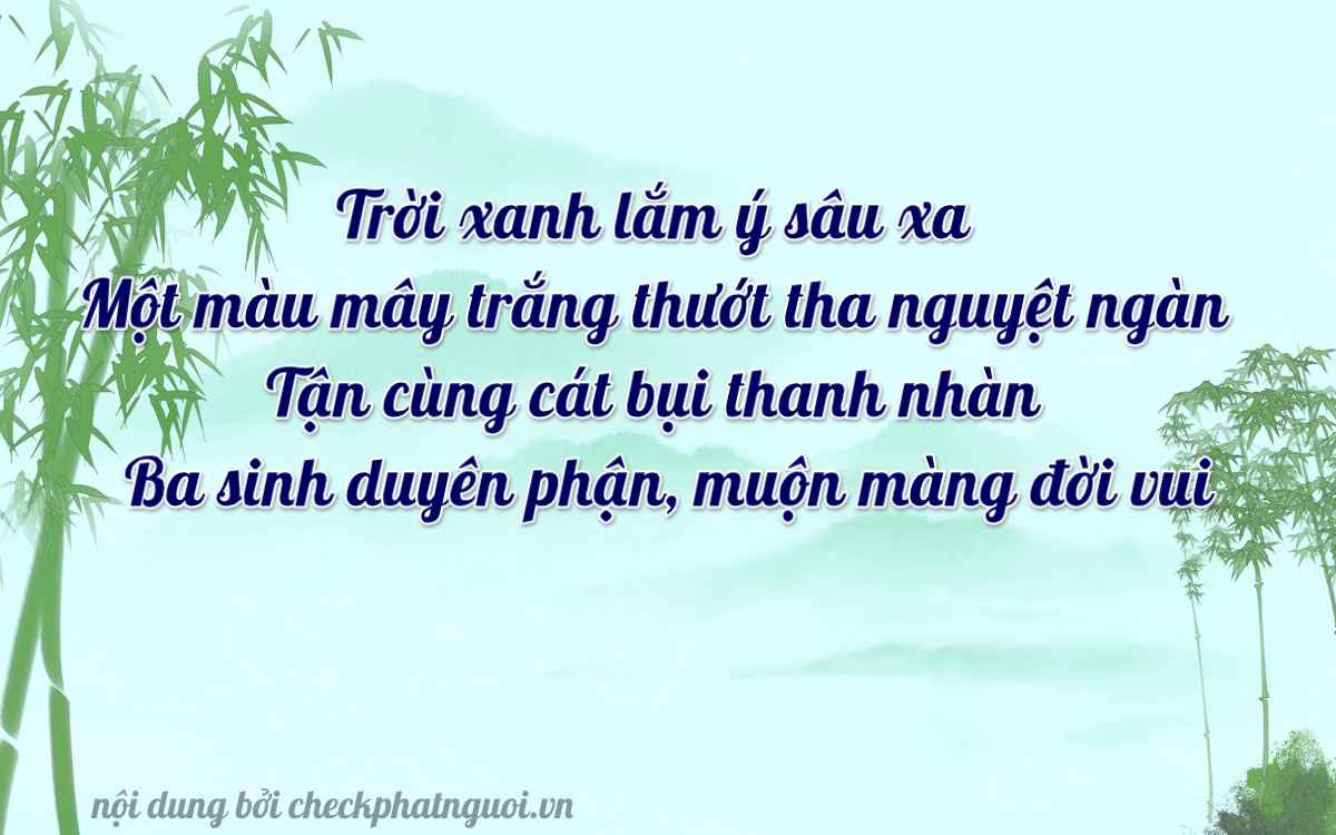 Bài thơ ý nghĩa cho <b>biển số 70A-00130</b> tại website checkphatnguoi.vn