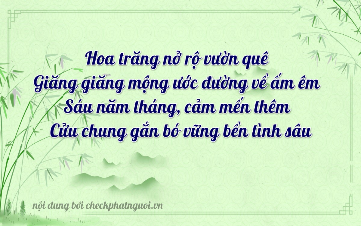 Bài thơ ý nghĩa cho <b>biển số 70A-06485</b> tại website checkphatnguoi.vn