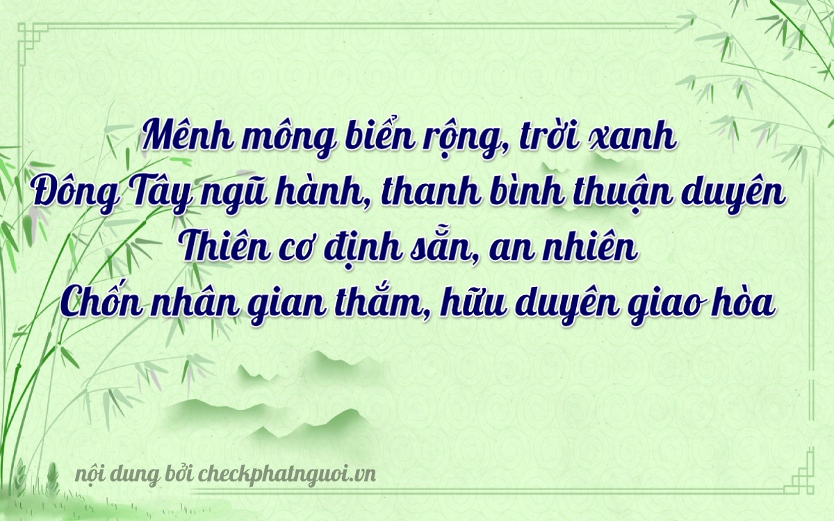 Bài thơ ý nghĩa cho <b>biển số 70A-06868</b> tại website checkphatnguoi.vn