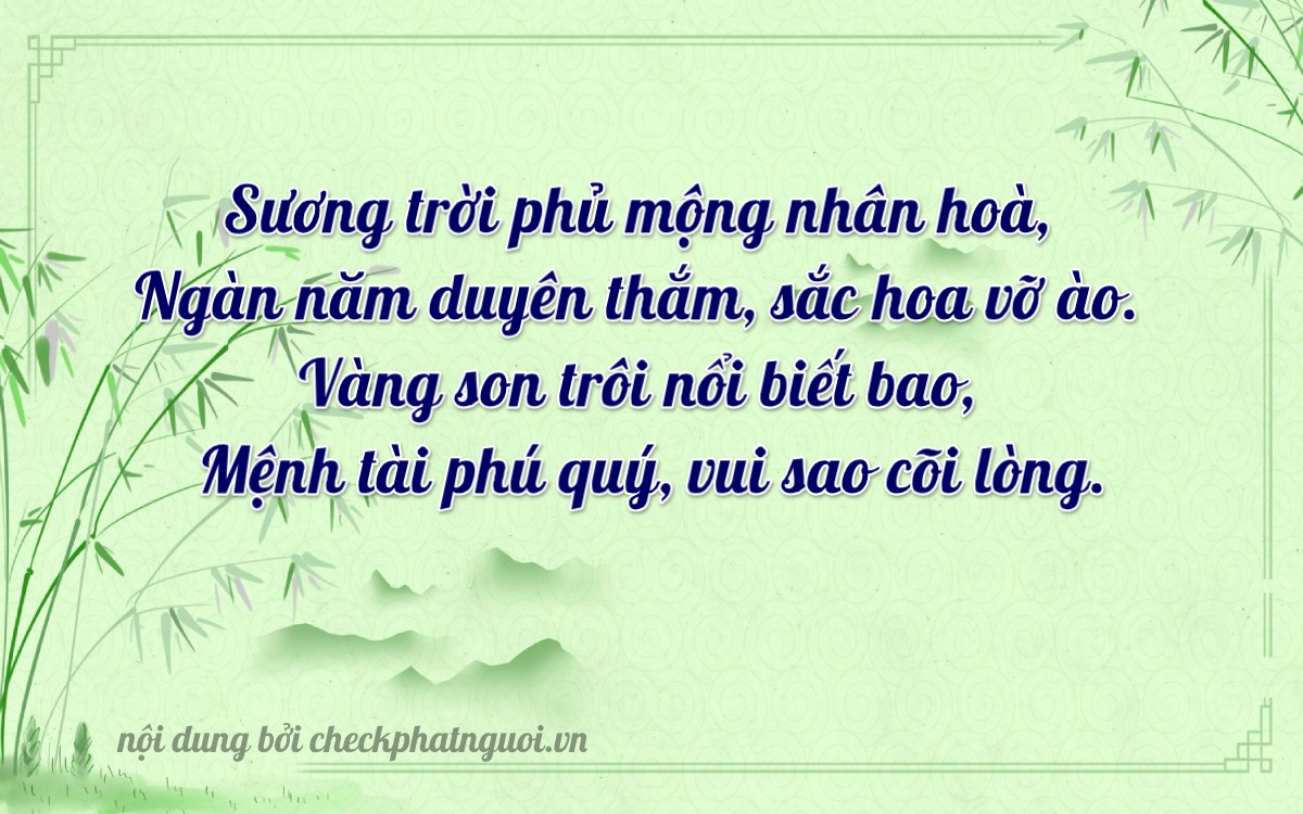 Bài thơ ý nghĩa cho <b>biển số 70A-08966</b> tại website checkphatnguoi.vn