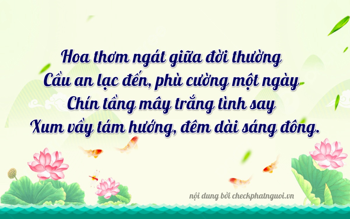 Bài thơ ý nghĩa cho <b>biển số 70A-09833</b> tại website checkphatnguoi.vn