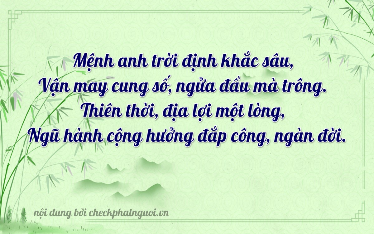 Bài thơ ý nghĩa cho <b>biển số 70A-12056</b> tại website checkphatnguoi.vn