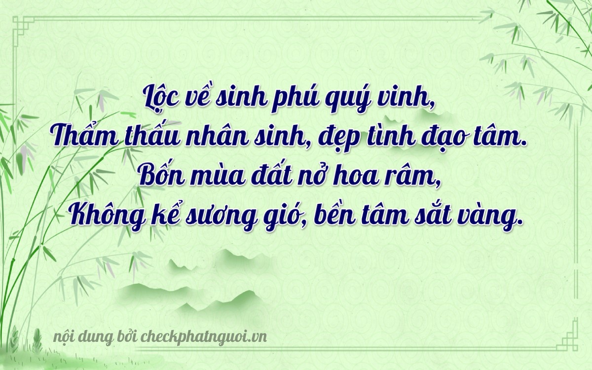 Bài thơ ý nghĩa cho <b>biển số 70A-13840</b> tại website checkphatnguoi.vn
