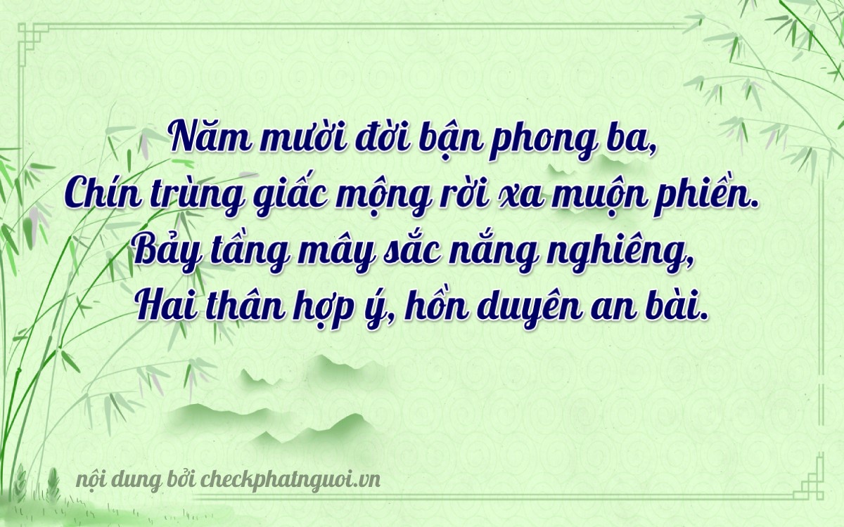 Bài thơ ý nghĩa cho <b>biển số 70A-15972</b> tại website checkphatnguoi.vn