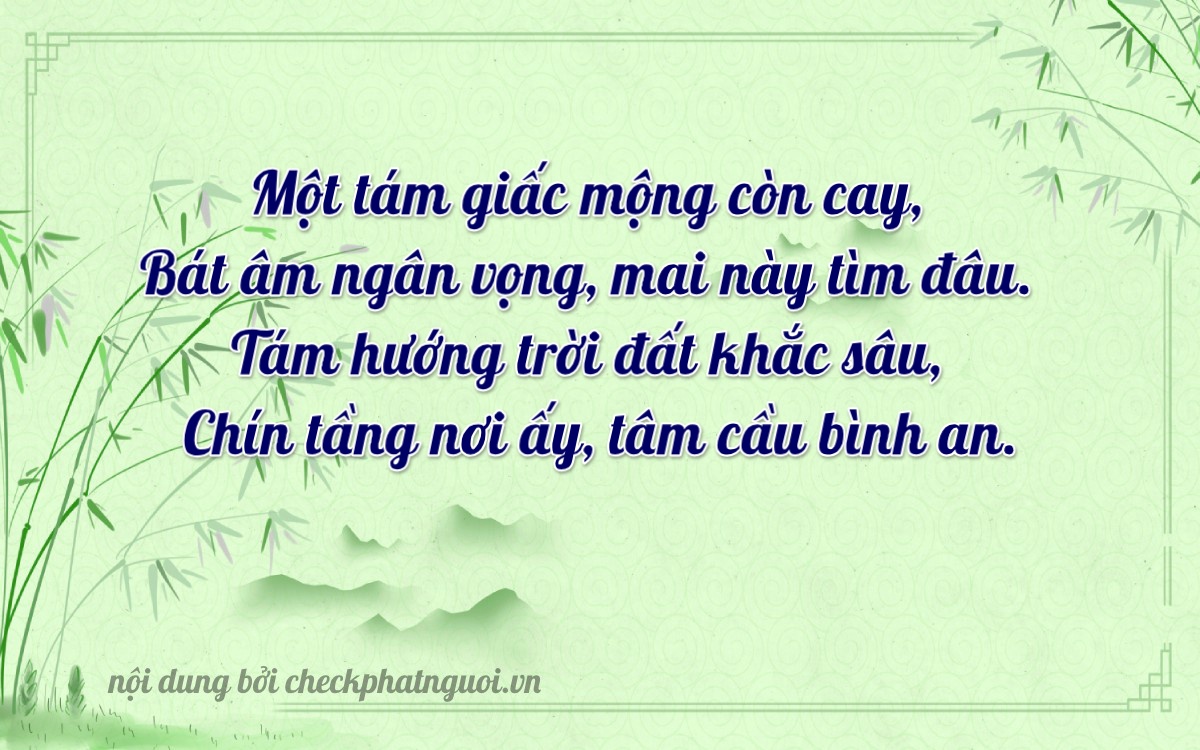 Bài thơ ý nghĩa cho <b>biển số 70A-18893</b> tại website checkphatnguoi.vn