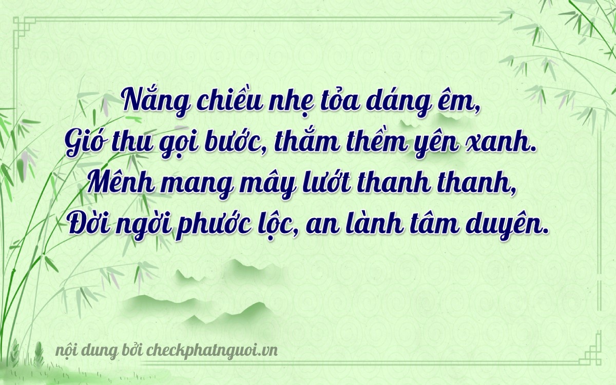 Bài thơ ý nghĩa cho <b>biển số 70A-28028</b> tại website checkphatnguoi.vn