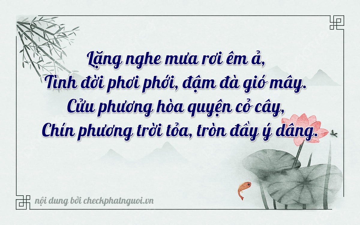 Bài thơ ý nghĩa cho <b>biển số 70A-29959</b> tại website checkphatnguoi.vn