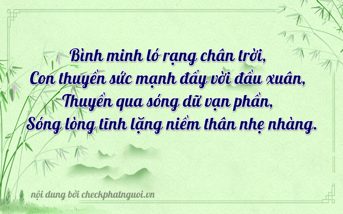 Bài thơ ý nghĩa cho <b>biển số 70A-30493</b> tại website checkphatnguoi.vn