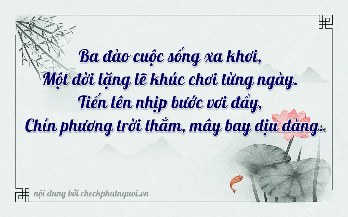Bài thơ ý nghĩa cho <b>biển số 70A-30894</b> tại website checkphatnguoi.vn
