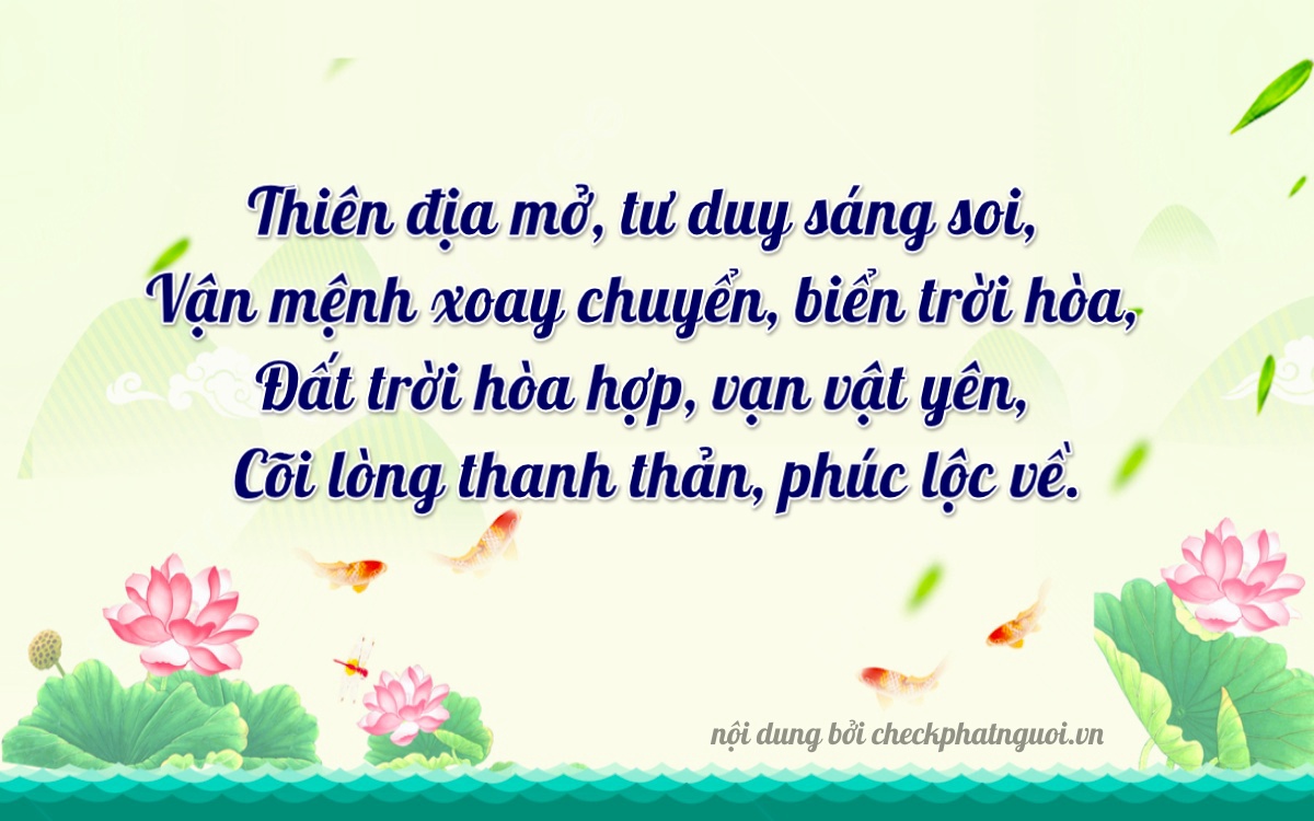 Bài thơ ý nghĩa cho <b>biển số 70A-36296</b> tại website checkphatnguoi.vn