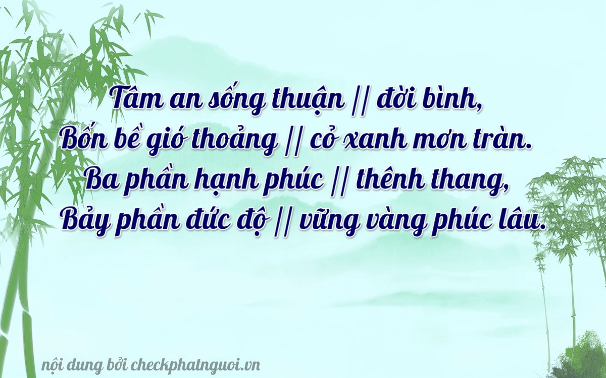 Bài thơ ý nghĩa cho <b>biển số 70A-37337</b> tại website checkphatnguoi.vn