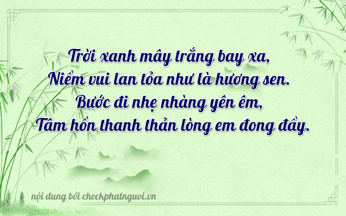 Bài thơ ý nghĩa cho <b>biển số 70A-38467</b> tại website checkphatnguoi.vn
