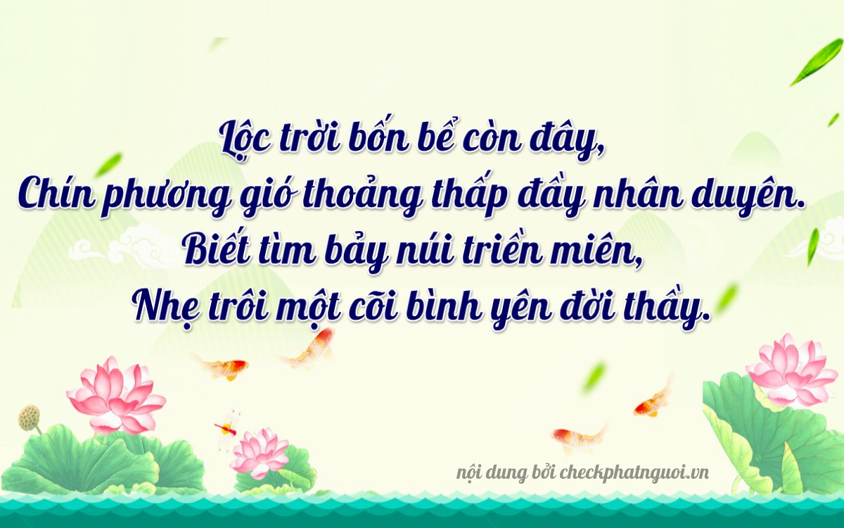 Bài thơ ý nghĩa cho <b>biển số 70A-39741</b> tại website checkphatnguoi.vn
