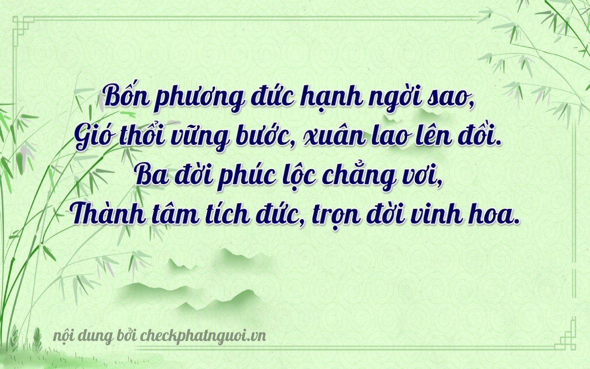 Bài thơ ý nghĩa cho <b>biển số 70A-40348</b> tại website checkphatnguoi.vn