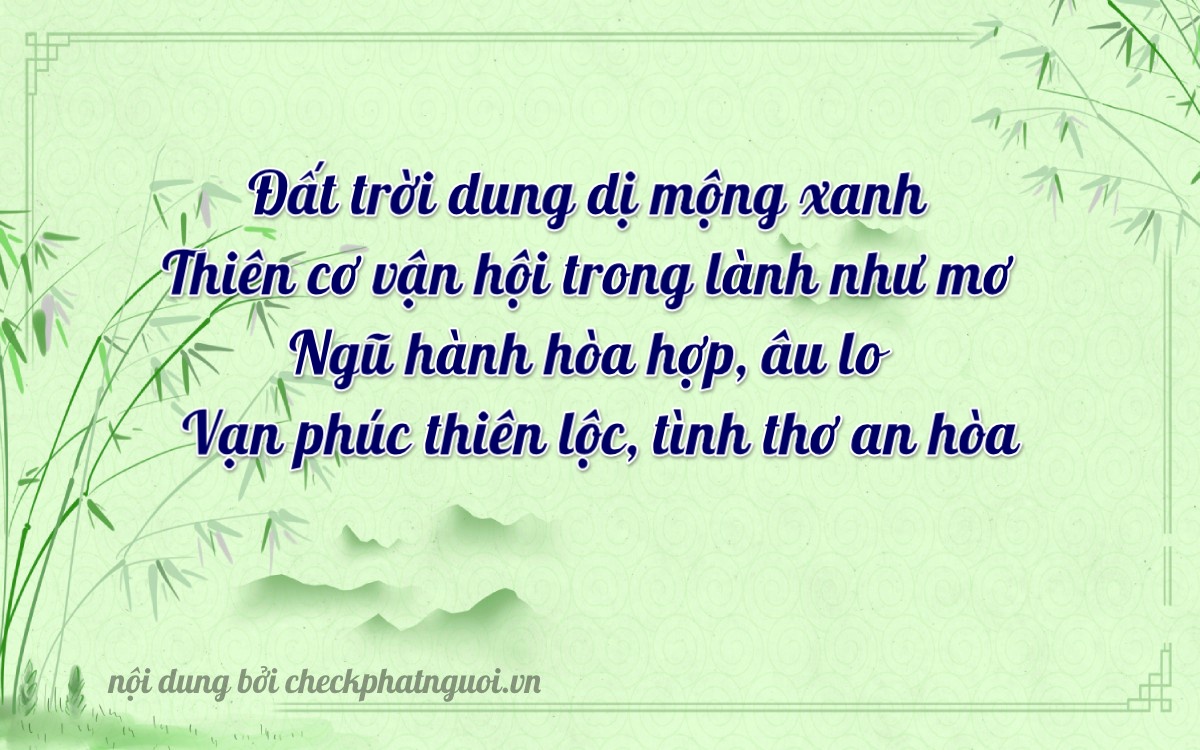 Bài thơ ý nghĩa cho <b>biển số 70A-41582</b> tại website checkphatnguoi.vn