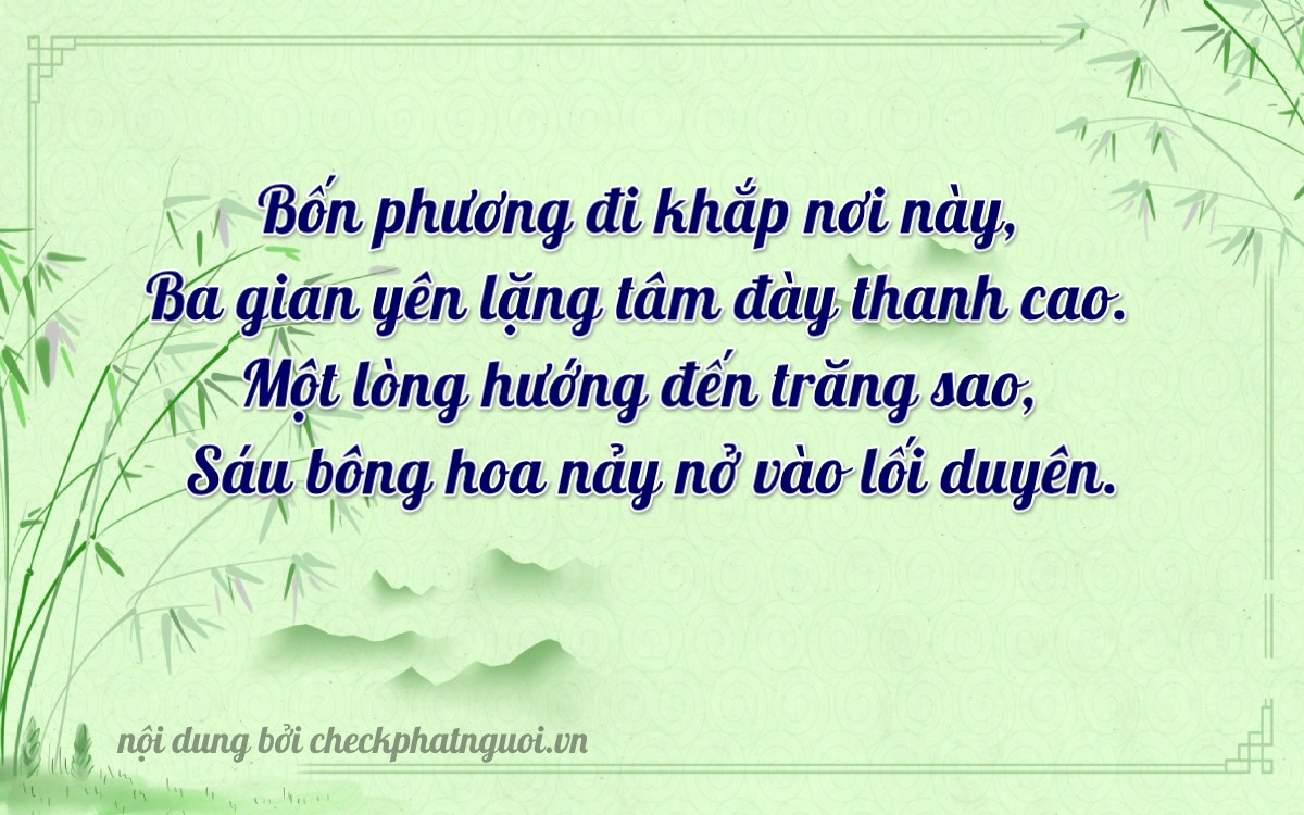 Bài thơ ý nghĩa cho <b>biển số 70A-43162</b> tại website checkphatnguoi.vn