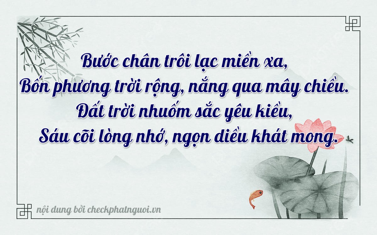 Bài thơ ý nghĩa cho <b>biển số 70A-43196</b> tại website checkphatnguoi.vn