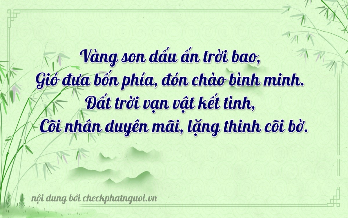 Bài thơ ý nghĩa cho <b>biển số 70A-44027</b> tại website checkphatnguoi.vn