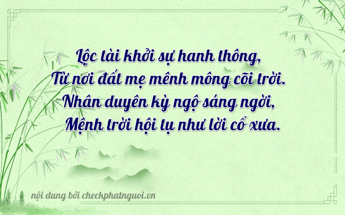 Bài thơ ý nghĩa cho <b>biển số 70A-44128</b> tại website checkphatnguoi.vn