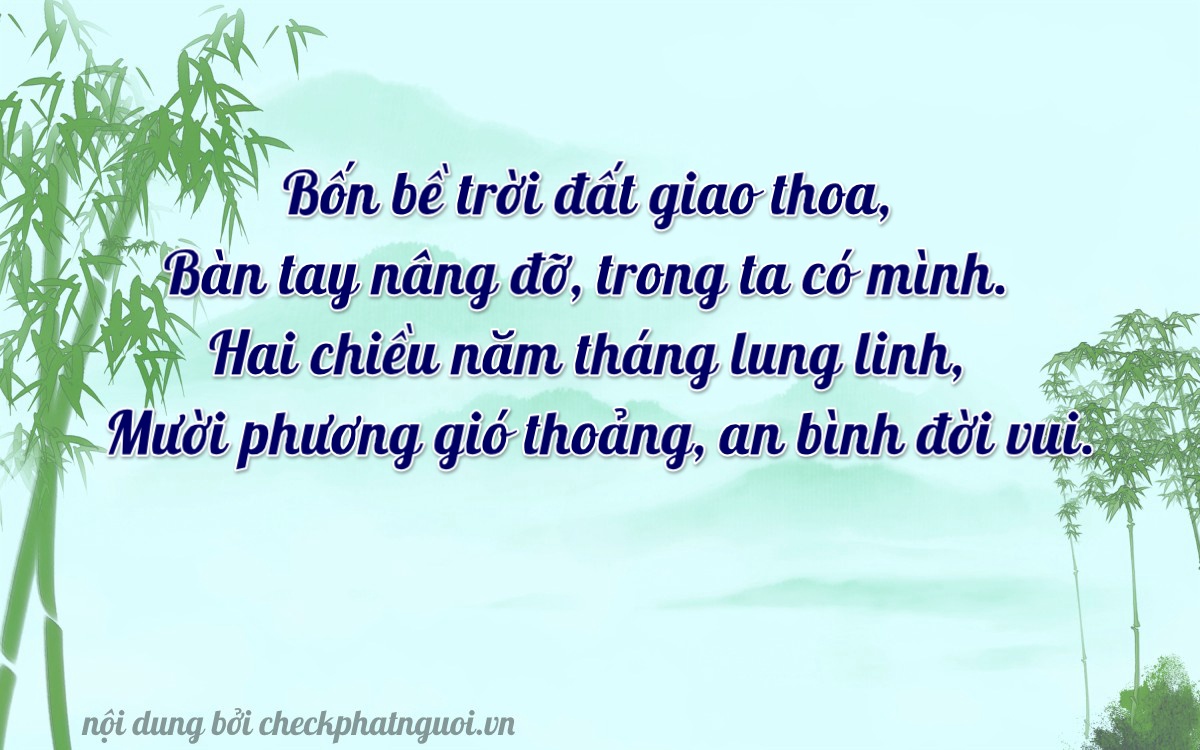 Bài thơ ý nghĩa cho <b>biển số 70A-44212</b> tại website checkphatnguoi.vn