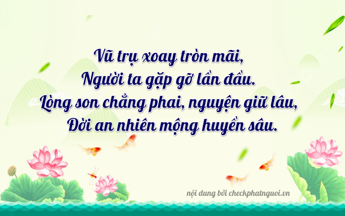 Bài thơ ý nghĩa cho <b>biển số 70A-46600</b> tại website checkphatnguoi.vn