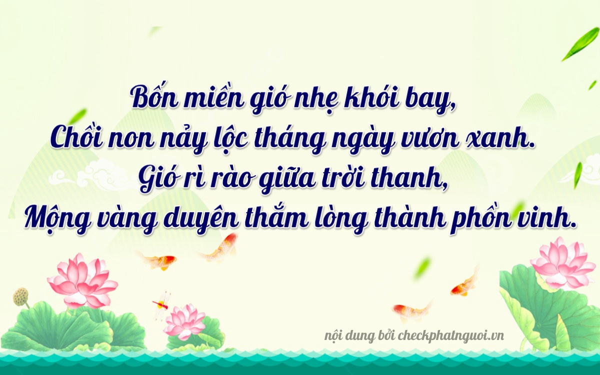 Bài thơ ý nghĩa cho <b>biển số 70A-46818</b> tại website checkphatnguoi.vn