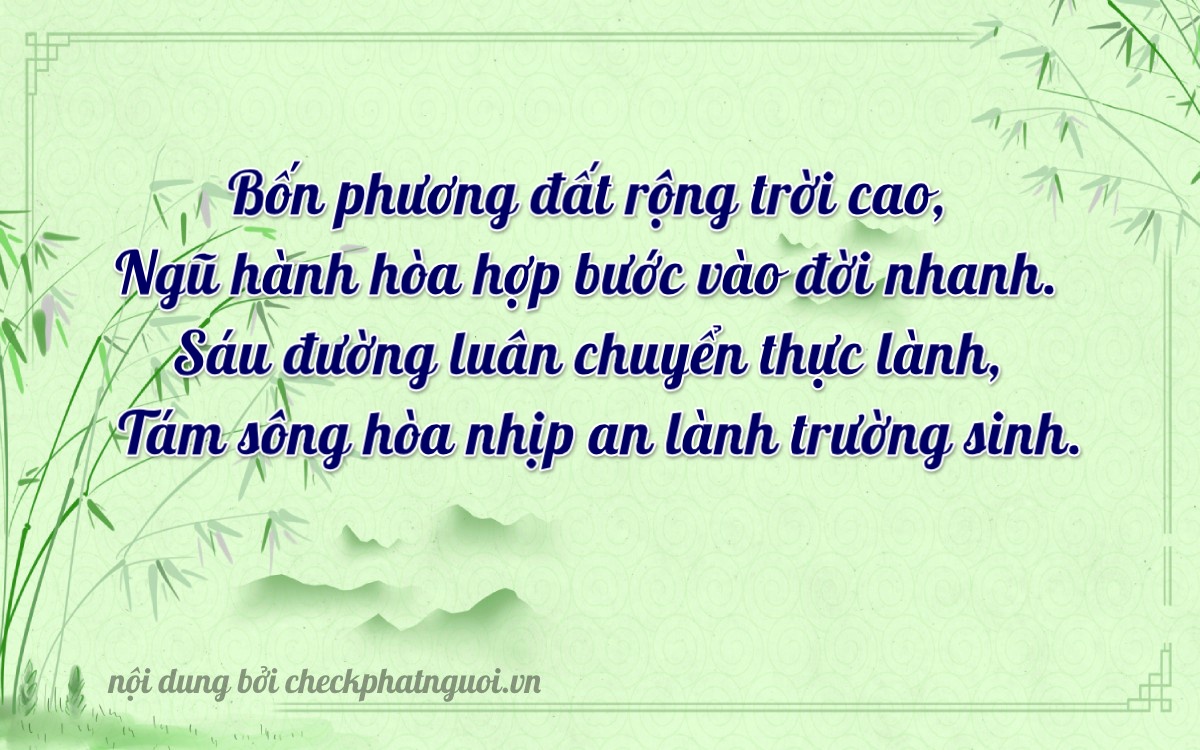 Bài thơ ý nghĩa cho <b>biển số 70A-46822</b> tại website checkphatnguoi.vn