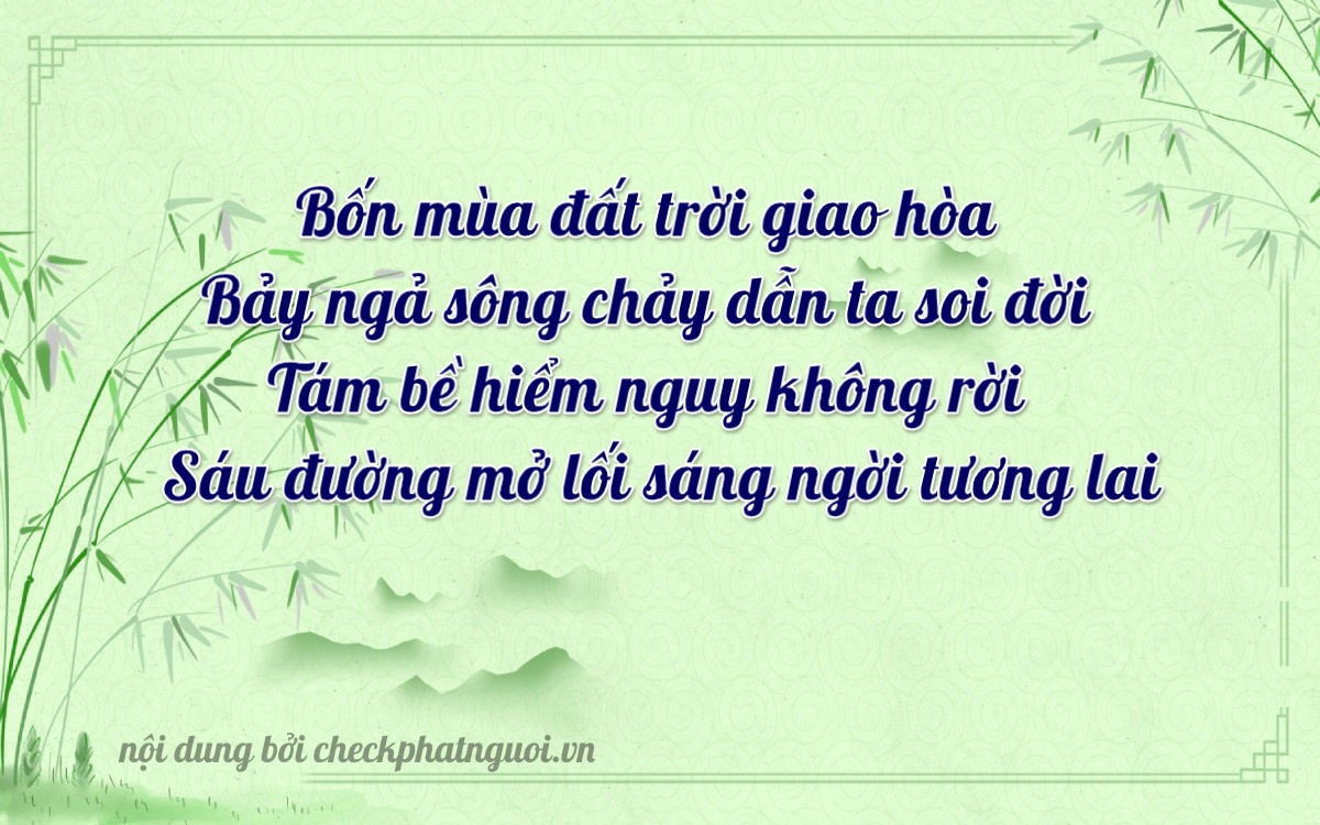 Bài thơ ý nghĩa cho <b>biển số 70A-47868</b> tại website checkphatnguoi.vn