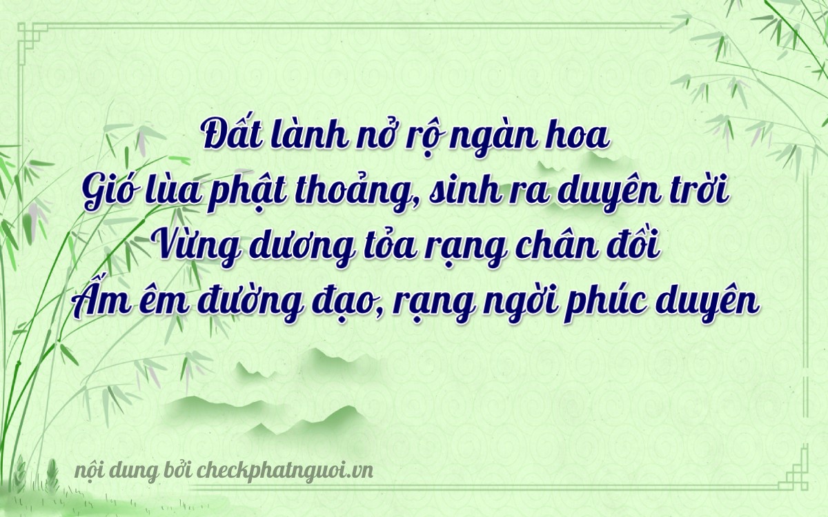 Bài thơ ý nghĩa cho <b>biển số 70A-50641</b> tại website checkphatnguoi.vn