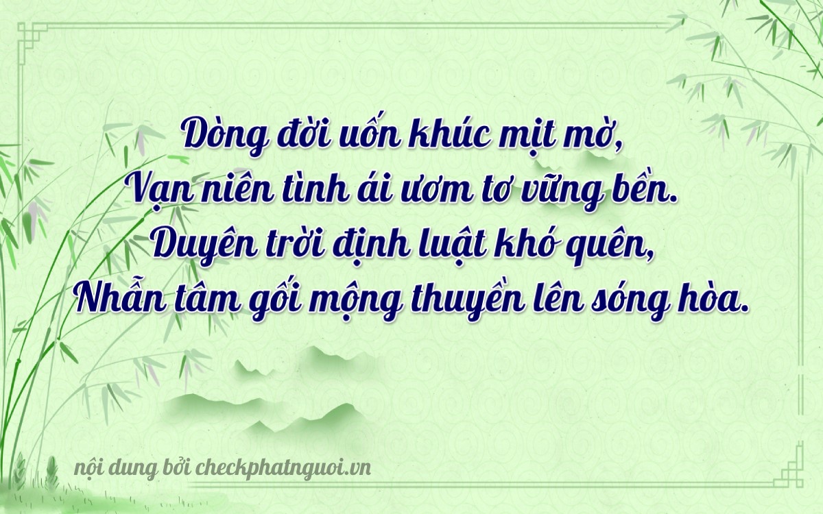 Bài thơ ý nghĩa cho <b>biển số 70A-52024</b> tại website checkphatnguoi.vn