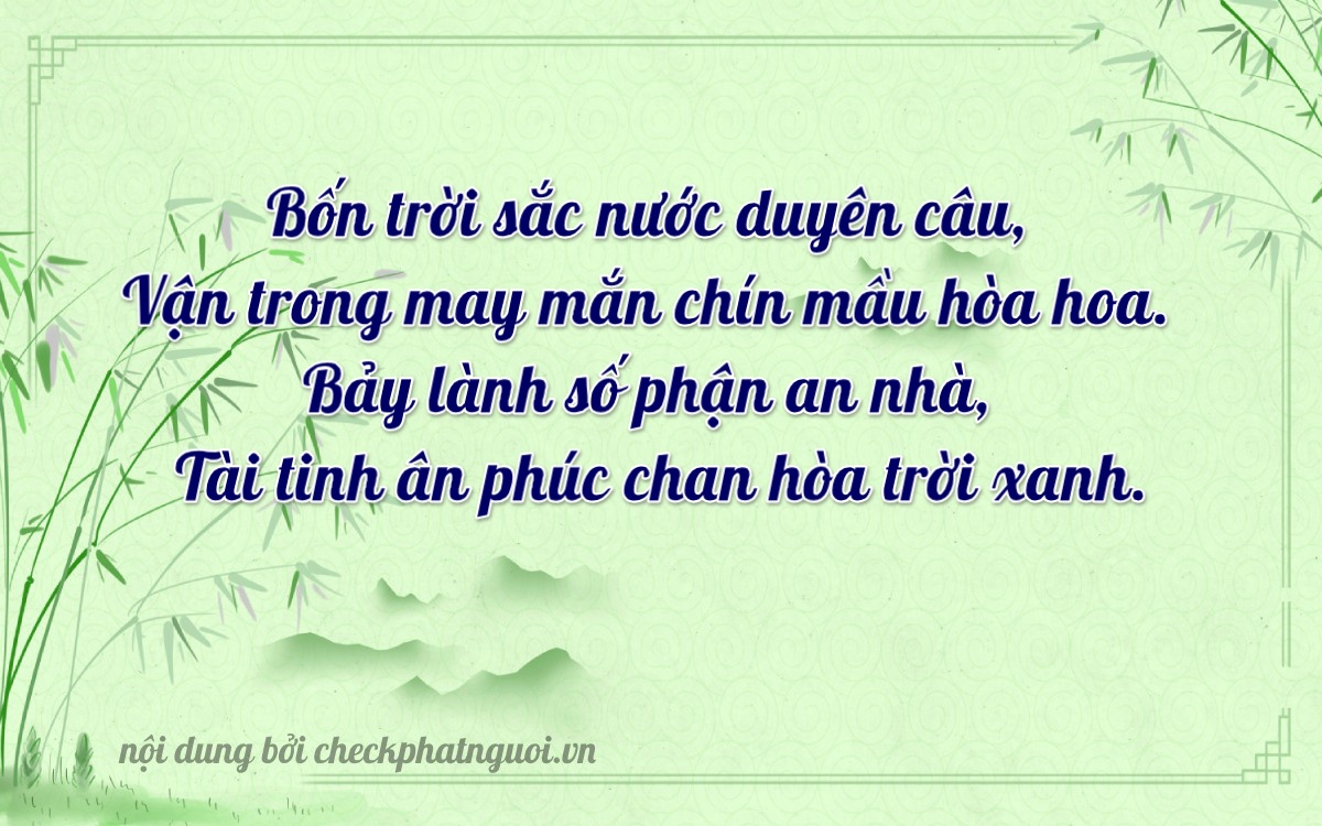Bài thơ ý nghĩa cho <b>biển số 70A-54097</b> tại website checkphatnguoi.vn